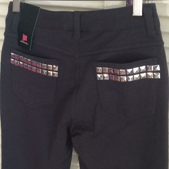 NWT Makaveli Cotton And Sparkle Stretch Pants M. - Picture 3 of 15